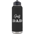 Golf Dad2 32 oz Water Bottle | Black