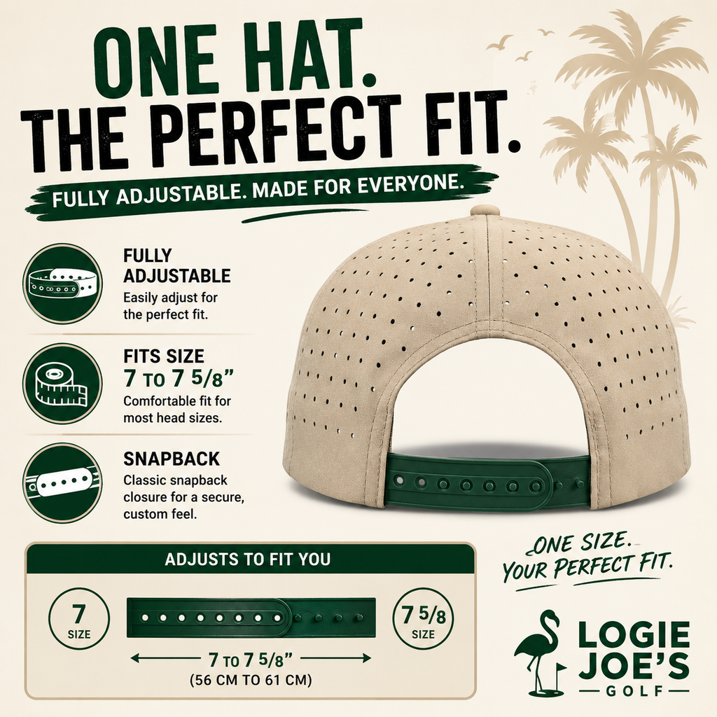 Tequila and Lime Golf Hat | Snapback Cap | Built-in Magnetic Ball Marker Holder + Marker Included | Adjustable | Shot Glass