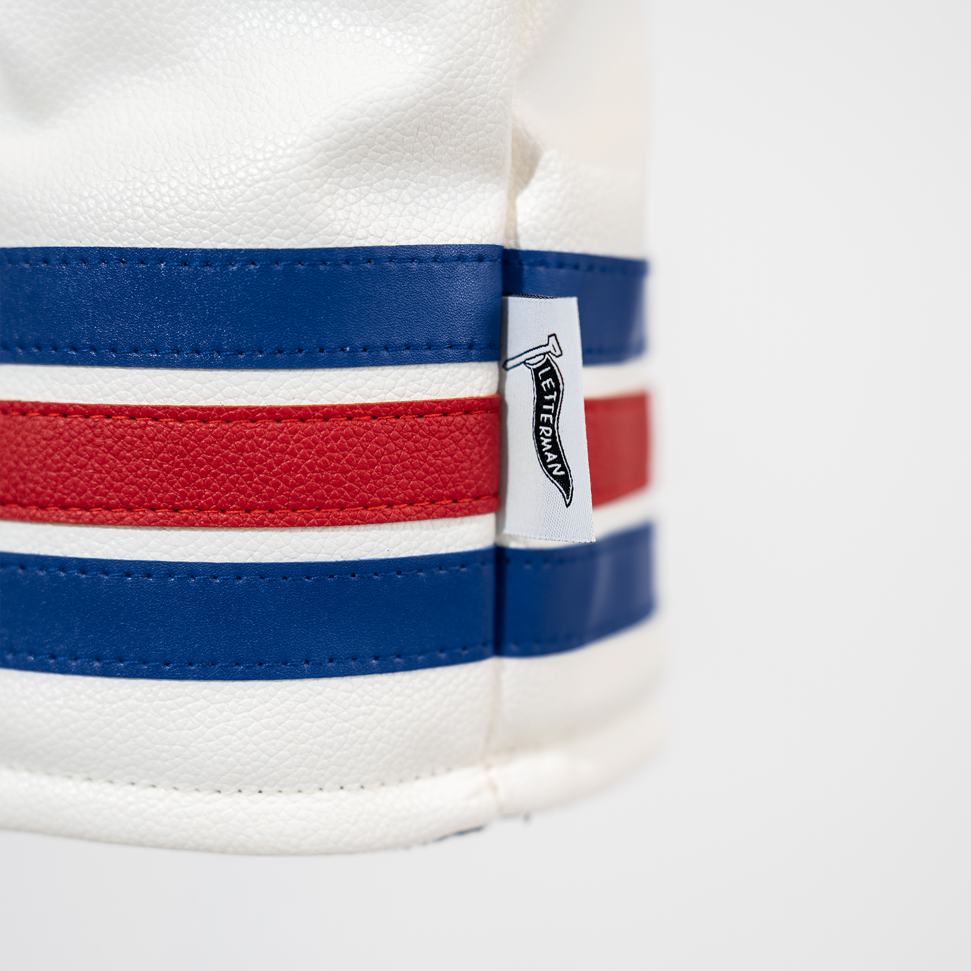 USA Classic Hockey Driver Headcover | Premium White Vintage Hockey-Inspired Driver Headcover